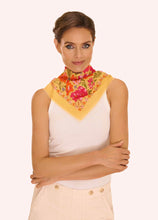 Load image into Gallery viewer, Powder - Cotton Bandana in Sketched Florals Mustard