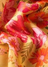 Load image into Gallery viewer, Powder - Cotton Bandana in Sketched Florals Mustard