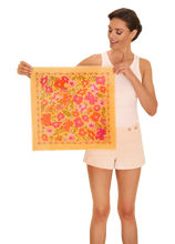 Load image into Gallery viewer, Powder - Cotton Bandana in Sketched Florals Mustard