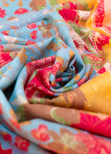 Load image into Gallery viewer, Powder - Cotton Scarf in Paisley Poppies