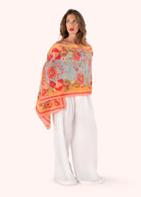 Load image into Gallery viewer, Powder - Cotton Scarf in Paisley Poppies