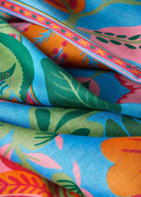 Load image into Gallery viewer, Powder - Cotton Scarf in Folky Floral Cornflower