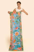 Load image into Gallery viewer, Powder - Cotton Scarf in Folky Floral Cornflower