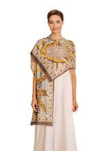 Load image into Gallery viewer, Powder - Cotton Scarf in Patterned Palms