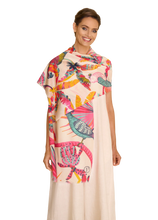 Load image into Gallery viewer, Powder - Cotton Scarf in Tropical Paradise