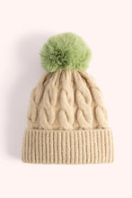 Load image into Gallery viewer, Powder - Elise Bobble Hat in Cream/Sage