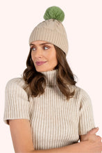 Load image into Gallery viewer, Powder - Elise Bobble Hat in Cream/Sage