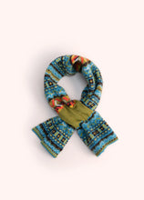 Load image into Gallery viewer, Powder - Fair Isle Scarf in Teal Mix