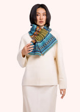 Load image into Gallery viewer, Powder - Fair Isle Scarf in Teal Mix