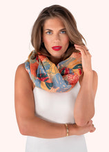 Load image into Gallery viewer, Powder - Infinity Scarf in Exotic Leaves