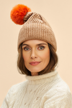 Load image into Gallery viewer, Powder - Ingrid Bobble Hat - Cappuccino