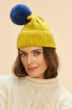 Load image into Gallery viewer, Powder - Ingrid Bobble Hat - Chartreuse