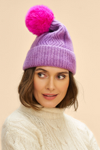 Load image into Gallery viewer, Powder - Ingrid Bobble Hat - Grape