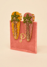 Load image into Gallery viewer, Powder - Hairclips in Palm Trees