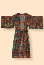 Load image into Gallery viewer, Powder - Kimono Gown - Chocolate Ikat