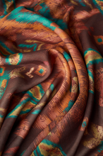 Load image into Gallery viewer, Powder - Kimono Gown - Chocolate Ikat