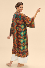 Load image into Gallery viewer, Powder - Kimono Gown - Chocolate Ikat