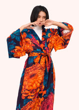 Load image into Gallery viewer, Powder - Long Kimono Gown in Chrysanthemum