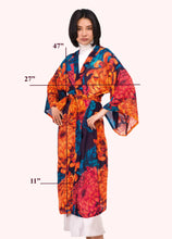 Load image into Gallery viewer, Powder - Long Kimono Gown in Chrysanthemum