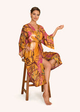 Load image into Gallery viewer, Powder - Kimono Gown in Oriental Crane Ochre