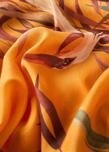 Load image into Gallery viewer, Powder - Kimono Gown in Oriental Crane Ochre