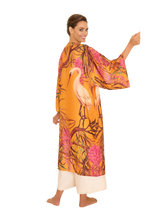 Load image into Gallery viewer, Powder - Kimono Gown in Oriental Crane Ochre