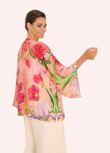 Load image into Gallery viewer, Powder - Kimono Jacket in Floral Study Petal