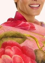 Load image into Gallery viewer, Powder - Linen Cotton Mix Scarf in Floral Study Petal