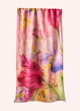 Load image into Gallery viewer, Powder - Linen Cotton Mix Scarf in Floral Study Petal