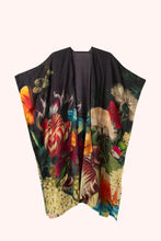 Load image into Gallery viewer, Powder - Opulent Florals Wool Wraparound in Chocolate