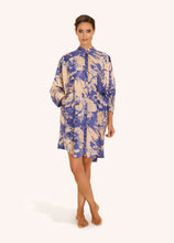 Load image into Gallery viewer, Powder - Oversized Shirt Dress in China Blue Blooms