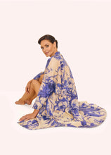 Load image into Gallery viewer, Powder - Oversized Shirt Dress in China Blue Blooms