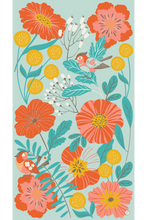 Load image into Gallery viewer, Powder - Polyester Printed Scarf in Lovebirds In A Poppy Field