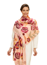 Load image into Gallery viewer, Powder - Printed Scarf in Floral Symmetry