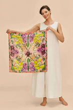 Load image into Gallery viewer, Powder - Silk Square Scarf - Exotic Evening Cream