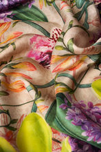 Load image into Gallery viewer, Powder - Silk Square Scarf - Exotic Evening Cream