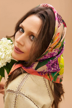 Load image into Gallery viewer, Powder - Silk Square Scarf - Exotic Evening Cream