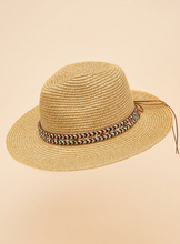 Load image into Gallery viewer, Powder - Thalia Hat With Chevron Shimmer - Vanilla