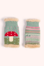Load image into Gallery viewer, Powder - Toadstool Wrist Warmers in Ice