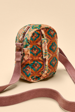 Load image into Gallery viewer, Powder - Velvet Crossbody Bag - Warm Ikat