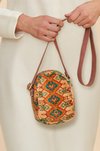 Load image into Gallery viewer, Powder - Velvet Crossbody Bag - Warm Ikat