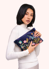 Load image into Gallery viewer, Powder - Zip Pouch in Floral Hedgerow