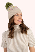 Load image into Gallery viewer, Powder - Willow Ditsy Flower Pompom Hat in Cream