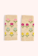 Load image into Gallery viewer, Powder - Willow Ditsy Flower Wrist Warmers in Cream