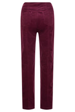 Load image into Gallery viewer, Robell - 52457 54363 Bella Needlecord Trousers - Aubergine 560