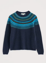 Load image into Gallery viewer, Sea Salt - Annik Jumper in Modernist Cyan Multi