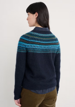 Load image into Gallery viewer, Sea Salt - Annik Jumper in Modernist Cyan Multi