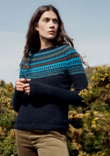 Load image into Gallery viewer, Sea Salt - Annik Jumper in Modernist Cyan Multi