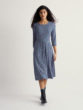 Load image into Gallery viewer, Sea Salt - April Dress in Flax Flower Bright Orchid