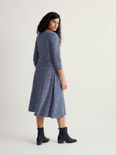 Load image into Gallery viewer, Sea Salt - April Dress in Flax Flower Bright Orchid